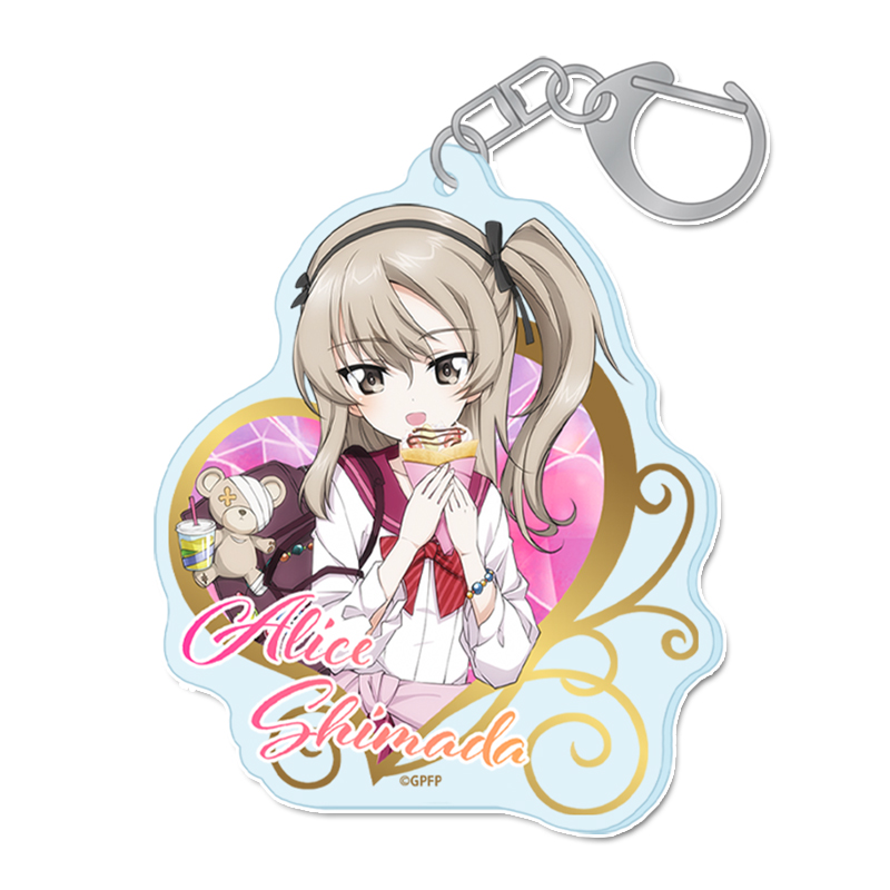 ガールズ＆パンツァー 最終章_描き下ろし アクリルキーホルダー【島田愛里寿】ギャル制服ver.