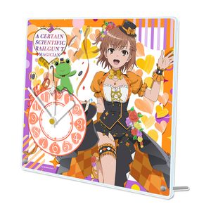 とある科学の超電磁砲T_描き下ろしアクリル置時計【御坂美琴】マジシャンver.