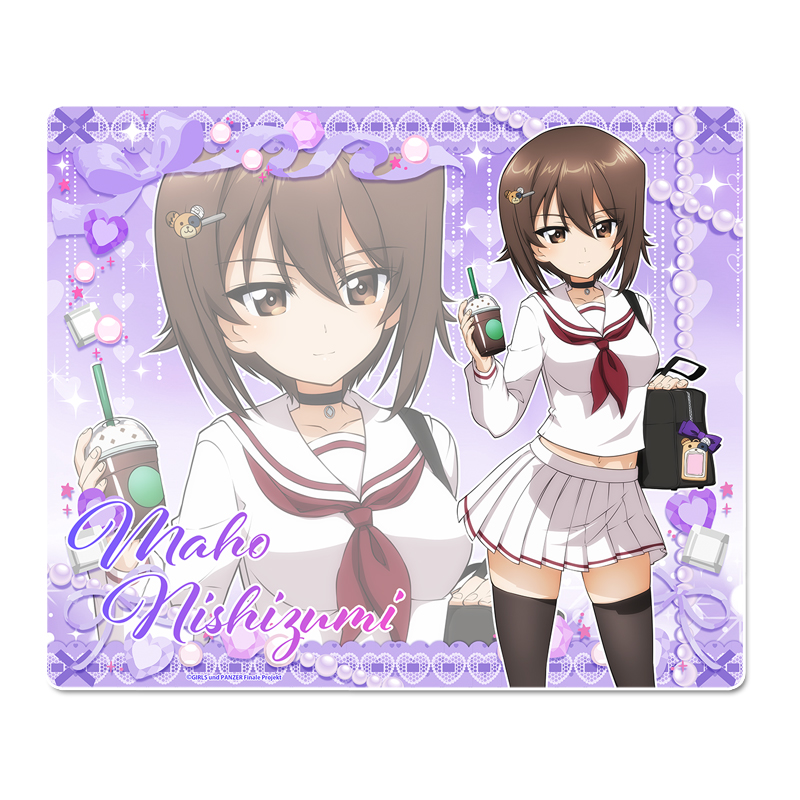 ガールズ＆パンツァー 最終章_描き下ろし マウスパッド【西住まほ】ギャル制服ver.