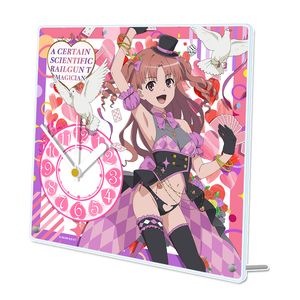 とある科学の超電磁砲T_描き下ろしアクリル置時計【白井黒子】マジシャンver.