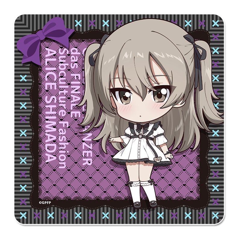 ガールズ＆パンツァー 最終章_ぷちちょこラバーマットコースター【島田愛里寿】サブカルファッションver.
