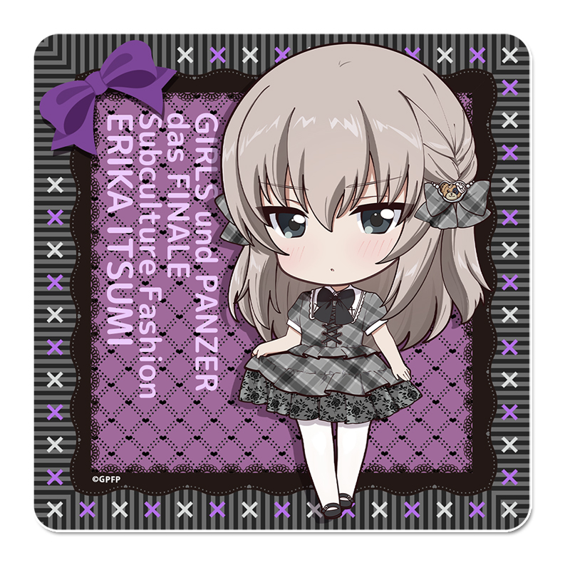 ガールズ＆パンツァー 最終章_ぷちちょこラバーマットコースター【逸見エリカ】サブカルファッションver.