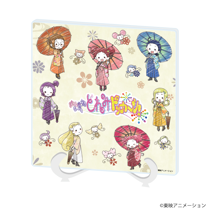 おジャ魔女どれみドッカ?ン！_アクリルアートボード20/集合デザイン 袴・番傘ver.(グラフアートイラスト)