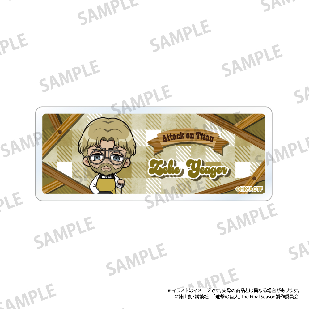 進撃の巨人_アクリルネームプレート ジーク・イェーガー(ミニキャラ)(DIY)