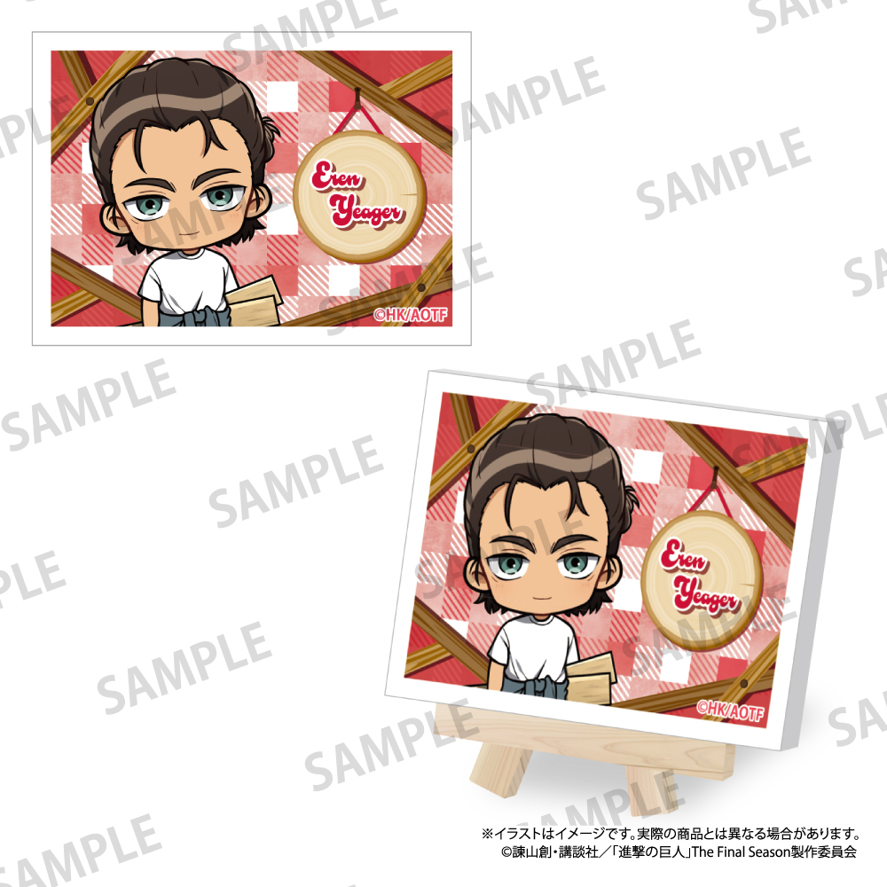 進撃の巨人_キャンバスボードミニ エレン・イェーガー(ミニキャラ)(DIY)