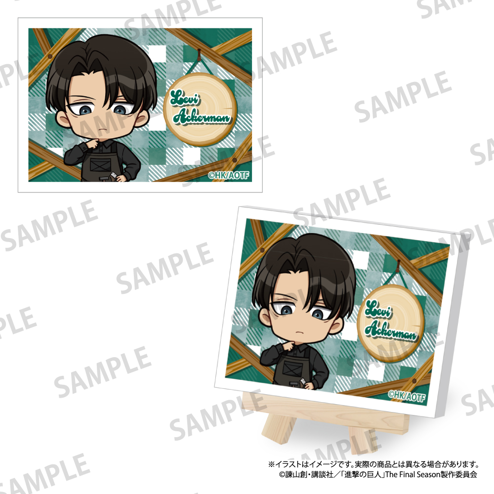 進撃の巨人_キャンバスボードミニ リヴァイ・アッカーマン(ミニキャラ)(DIY)