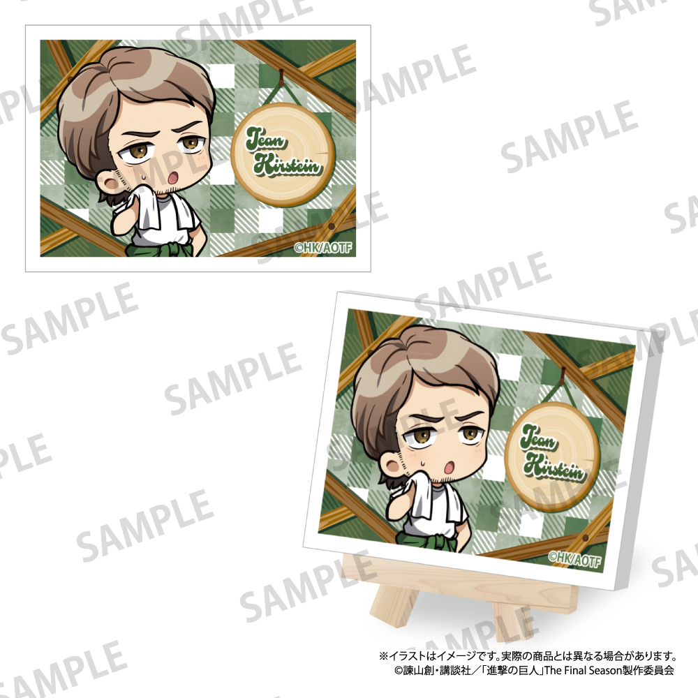 進撃の巨人_キャンバスボードミニ ジャン・キルシュタイン(ミニキャラ)(DIY)