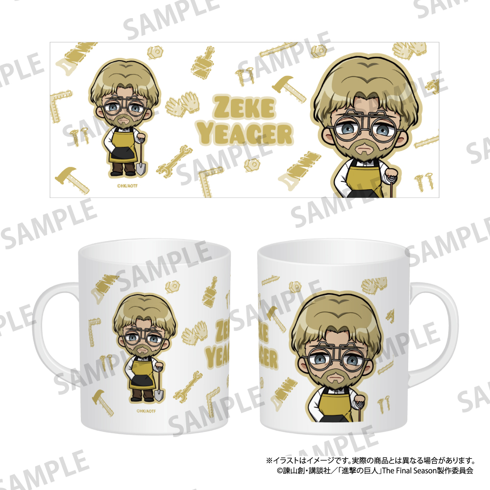 進撃の巨人_フルカラーマグカップ ジーク・イェーガー(ミニキャラ)(DIY)