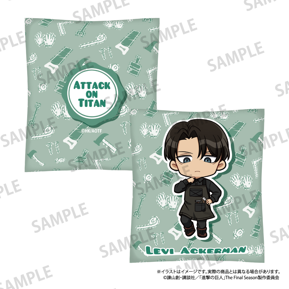 進撃の巨人_クッション リヴァイ・アッカーマン(ミニキャラ)(DIY)