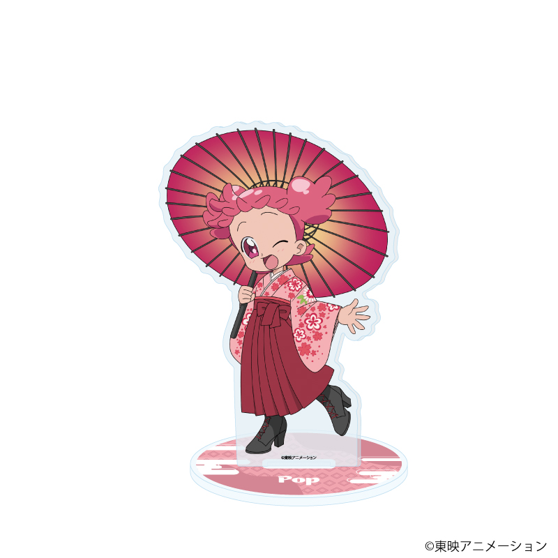 おジャ魔女どれみドッカ?ン！_アクリルスタンド52/春風ぽっぷ 袴・番傘ver.(描き下ろしイラスト)