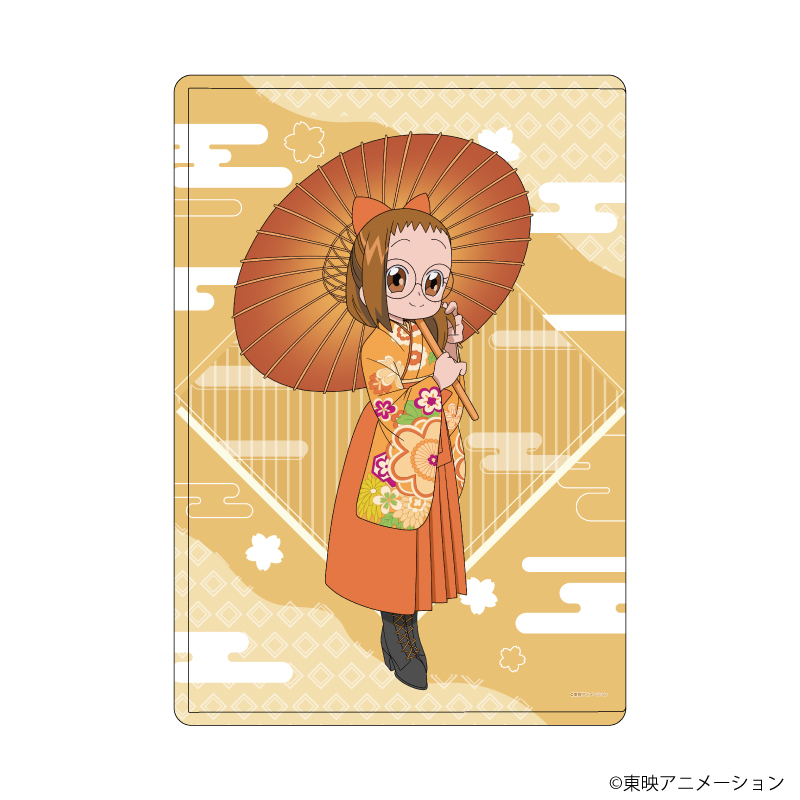 おジャ魔女どれみドッカ?ン！_キャラクリアケース26/藤原はづき 袴・番傘ver.(描き下ろしイラスト)