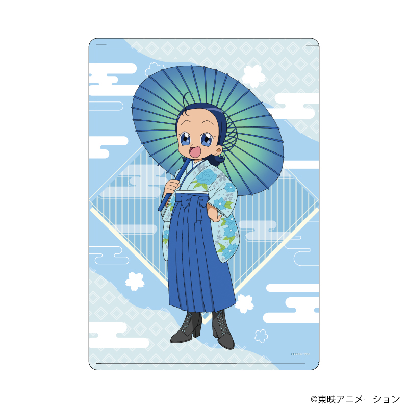 おジャ魔女どれみドッカ?ン！_キャラクリアケース27/妹尾あいこ 袴・番傘ver.(描き下ろしイラスト)