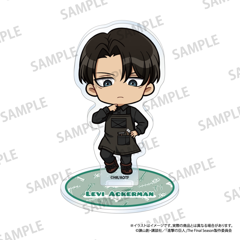進撃の巨人_アクリルスタンド リヴァイ・アッカーマン(ミニキャラ)(DIY)