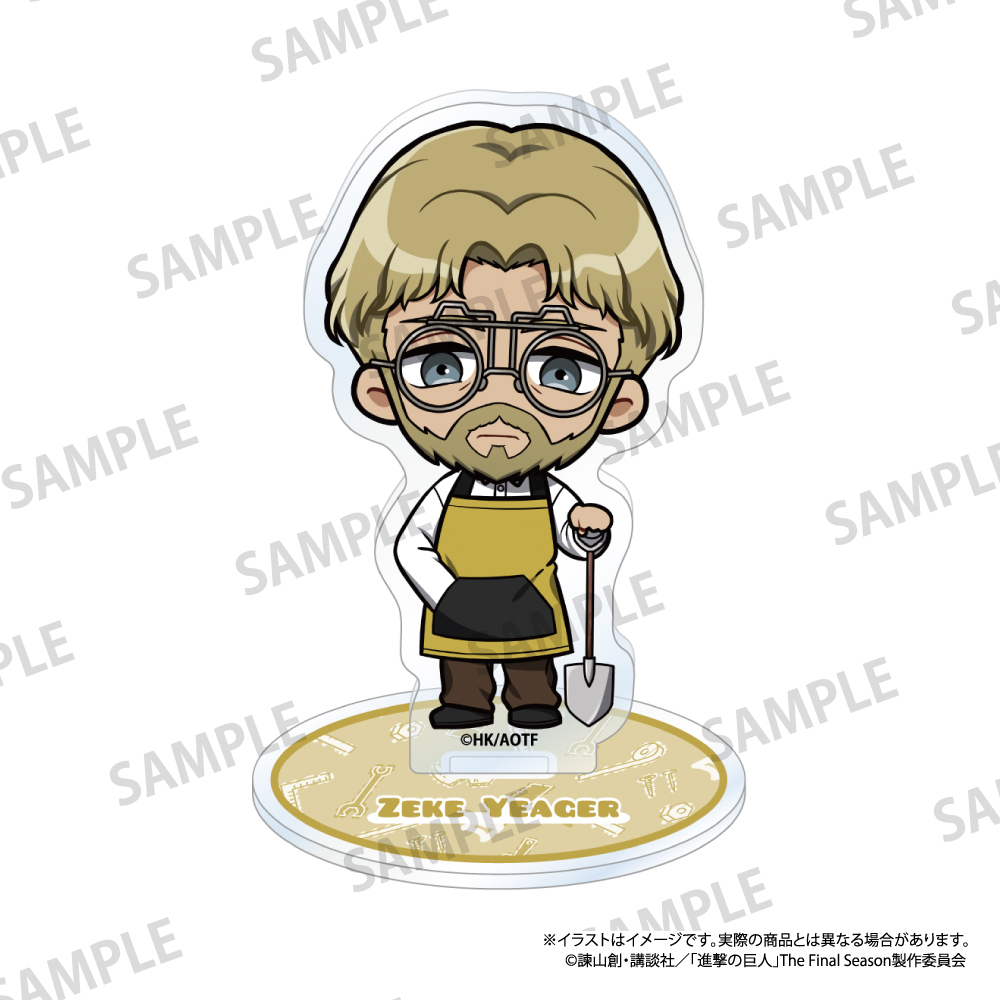 進撃の巨人_アクリルスタンド ジーク・イェーガー(ミニキャラ)(DIY)
