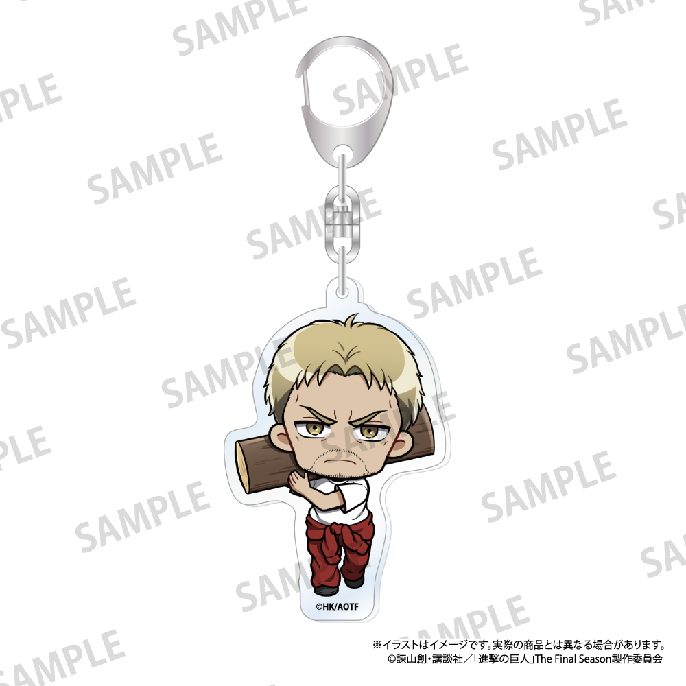 進撃の巨人_アクリルキーホルダー ライナー・ブラウン(ミニキャラ)(DIY)