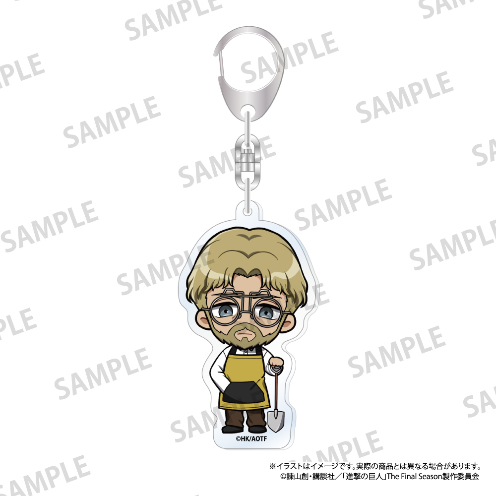 進撃の巨人_アクリルキーホルダー ジーク・イェーガー(ミニキャラ)(DIY)