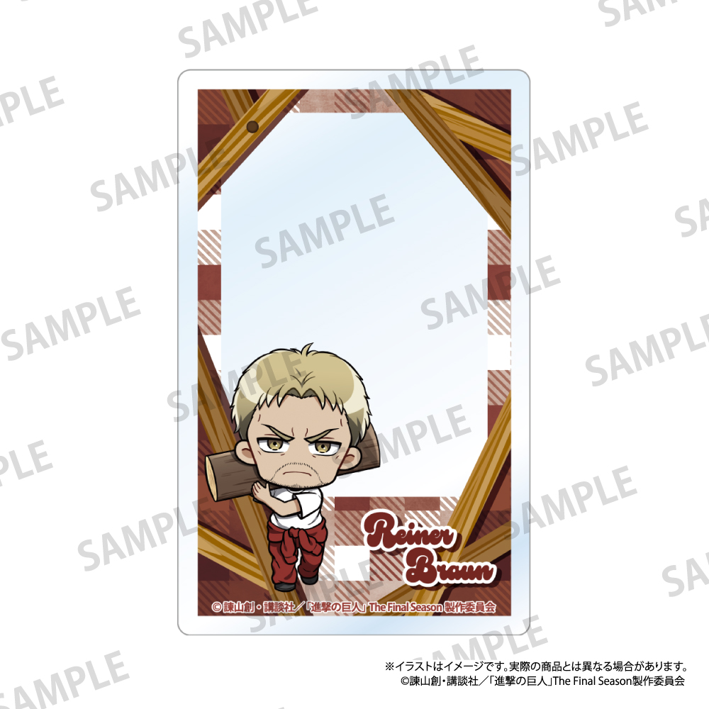 進撃の巨人_アクリルカード ライナー・ブラウン(ミニキャラ)(DIY)