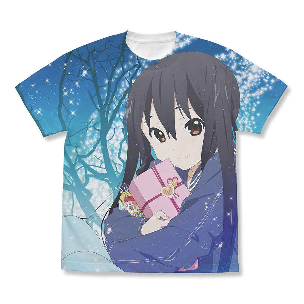 けいおん!_Sサイズ_中野梓 フルグラフィックTシャツ Winter Gift Ver./WHITE