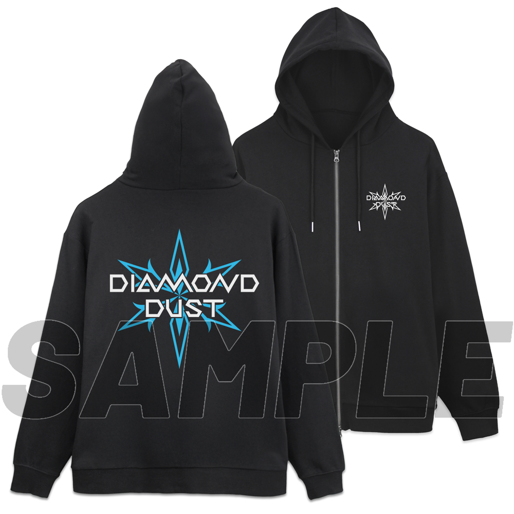 ガールズバンドクライ_XL_ダイヤモンドダスト ジップパーカー Ver.2.0/BLACK