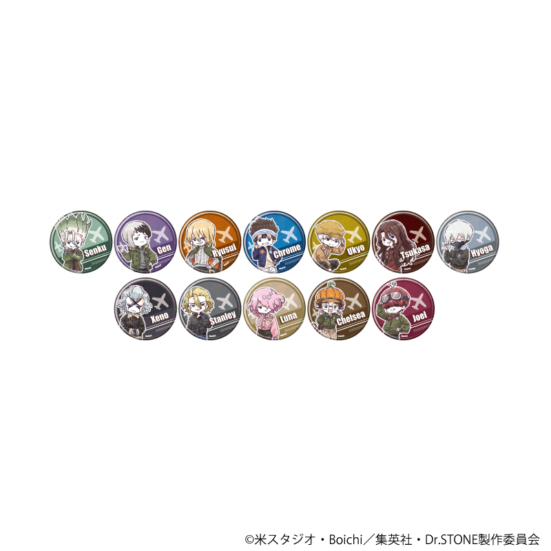 Dr.STONE_缶バッジ32/フライトジャケットver. コンプリートセット(全12種)(グラフアートイラスト)【コンプリートセット／12個入り】