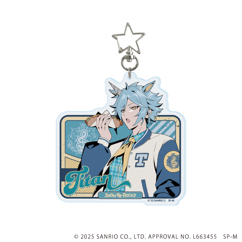 SHOW BY ROCK!!_星型ナスカン付きデカアクリルキーホルダー05/チタン(描き下ろしイラスト)