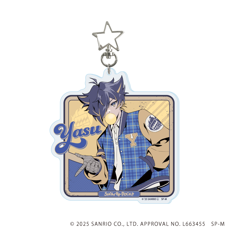 SHOW BY ROCK!!_星型ナスカン付きデカアクリルキーホルダー07/ヤス(描き下ろしイラスト)