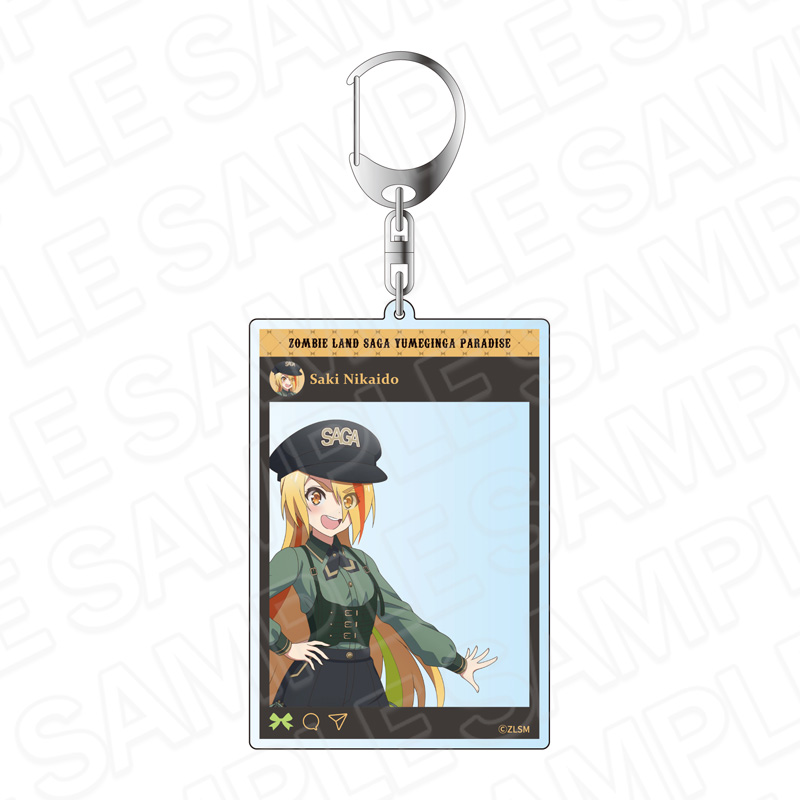 劇場版『ゾンビランドサガ ゆめぎんがパラダイス』_SNS風アクリルキーホルダー 二階堂 サキ ミリタリーロリータ ver.