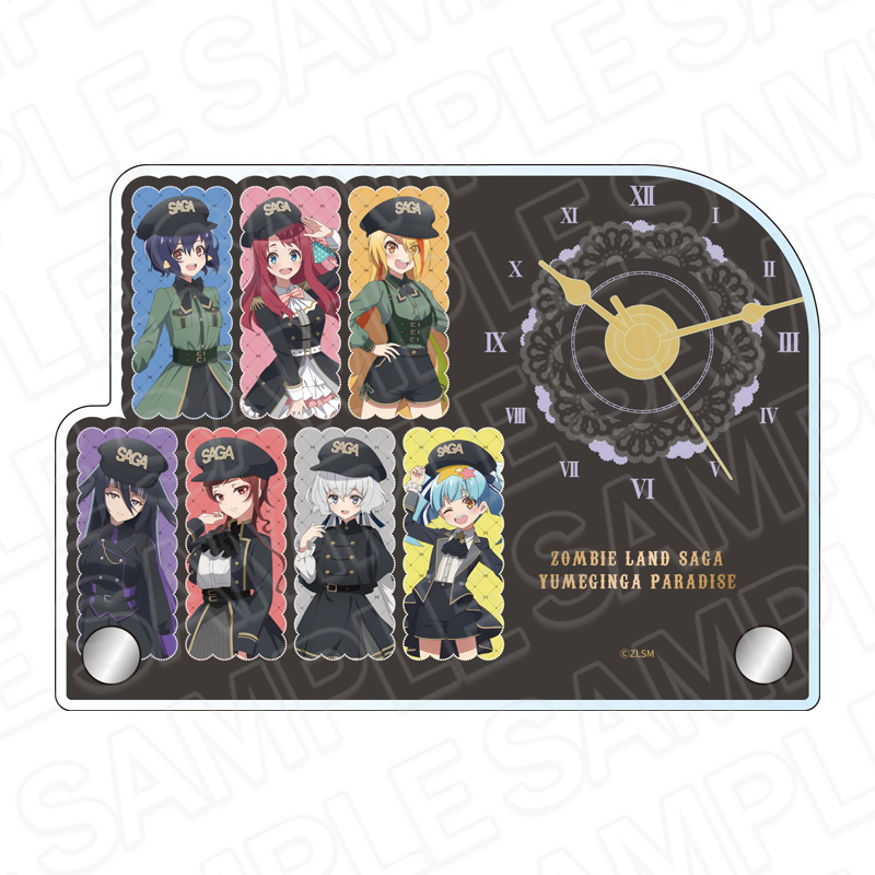 劇場版『ゾンビランドサガ ゆめぎんがパラダイス』_ミニアクリルクロック ミリタリーロリータ ver.