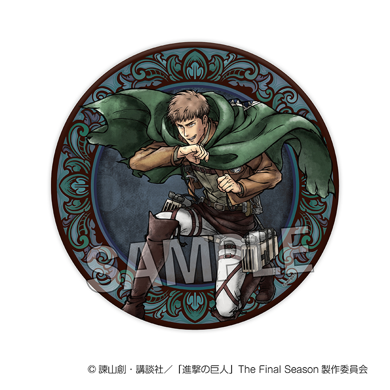 進撃の巨人_激高!!ギラギラ缶バッジ 大　ジャン