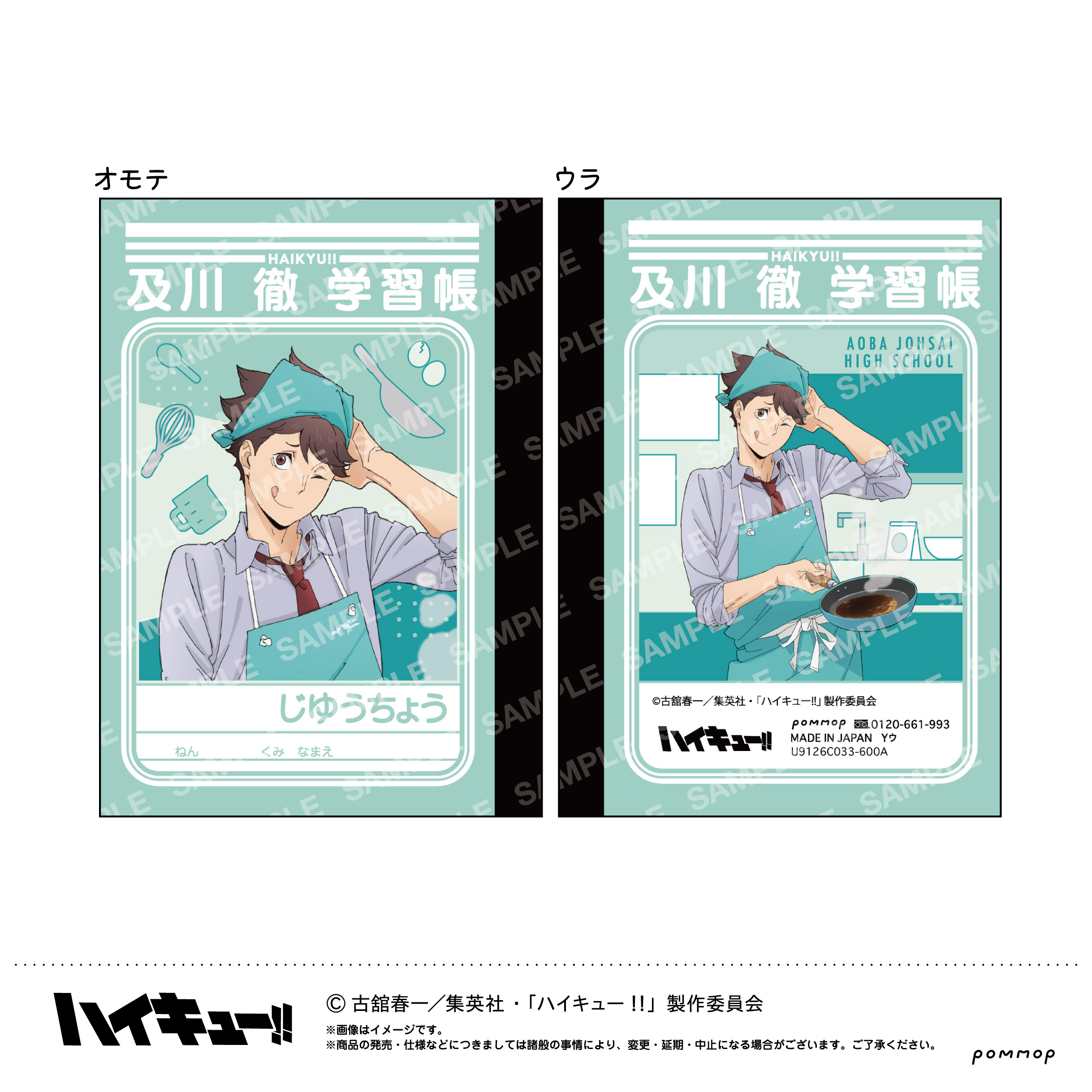 ハイキュー!!_ミニ学習帳セット-授業!!-(B 青葉城西高校)