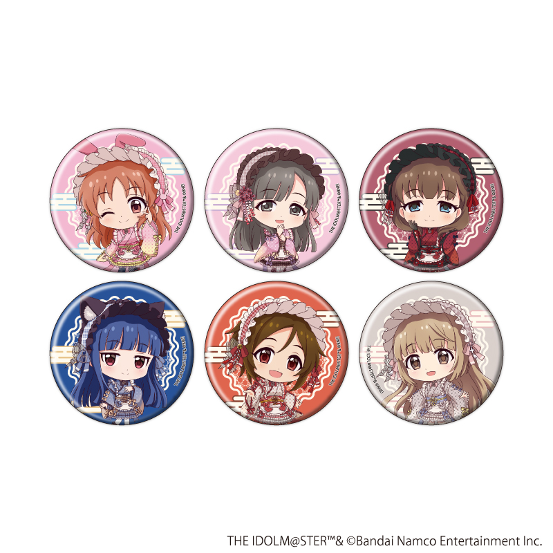 アイドルマスター シンデレラガールズ_缶バッジ14/和洋可憐ver. コンプリートセット(全6種)(ミニキャライラスト)【コンプリートセット/6個入り】