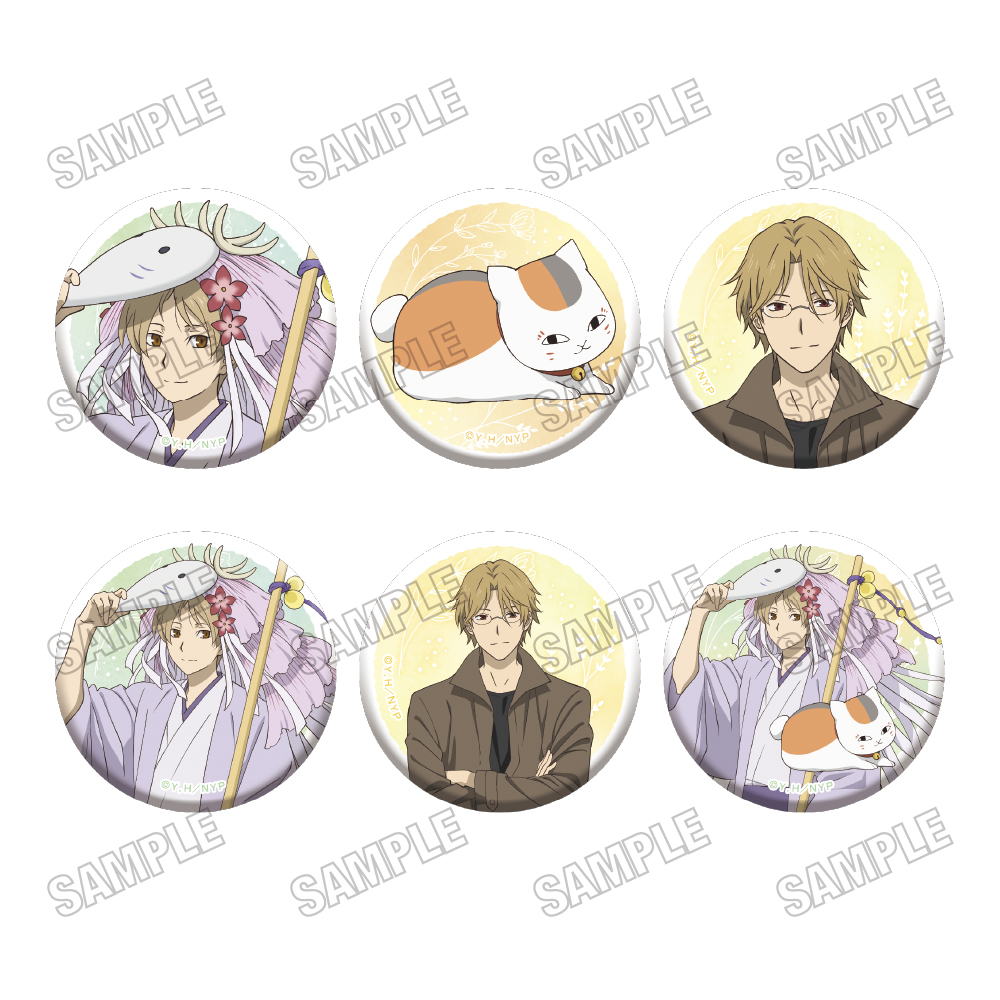 夏目友人帳_描き下ろし缶バッジコレクション【月分祭ver.】　【コンプリートBOX／6個入り】