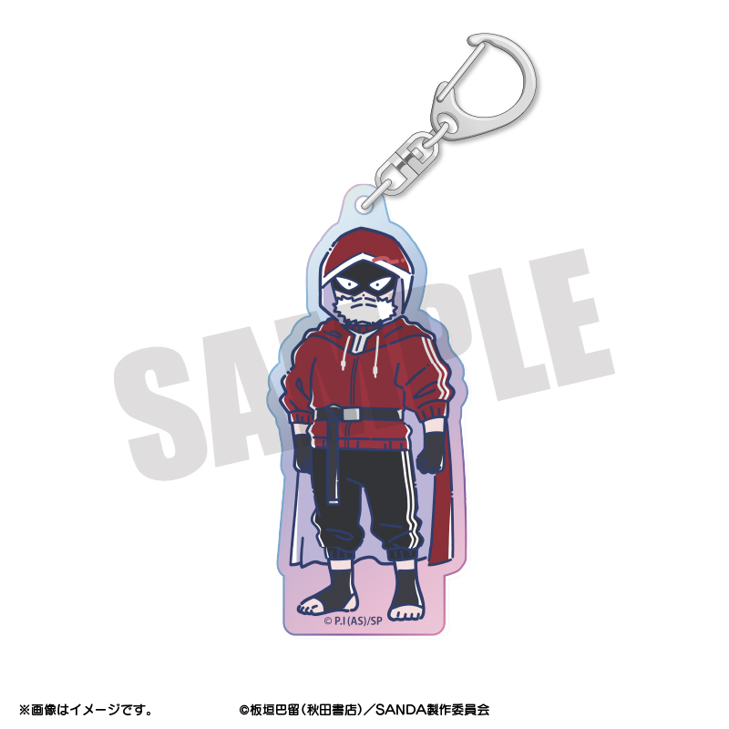 SANDA_れとぽぷ オーロラアクリルキーホルダー サンタクロース