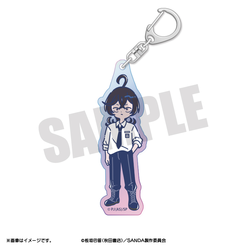 SANDA_れとぽぷ オーロラアクリルキーホルダー 冬村四織