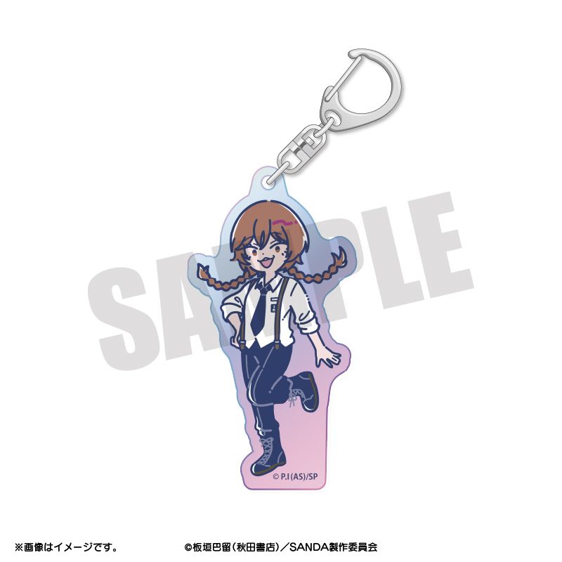 SANDA_れとぽぷ オーロラアクリルキーホルダー 風尾二胡
