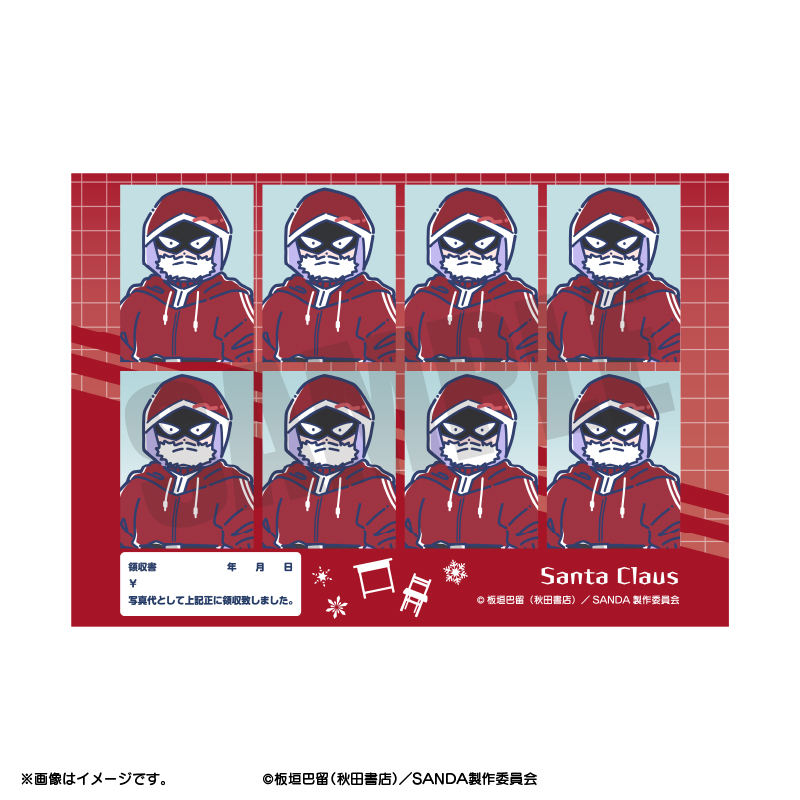 SANDA_れとぽぷ 証明写真風ステッカー サンタクロース