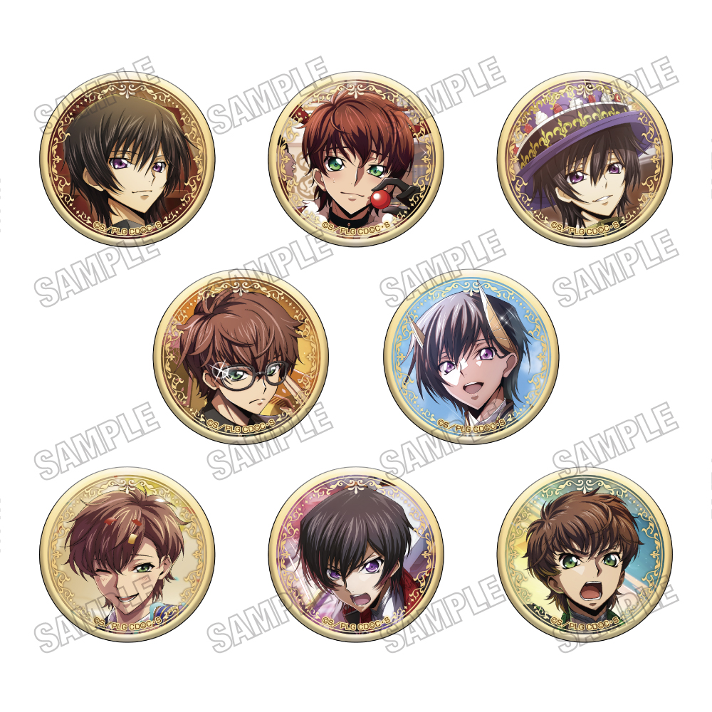 コードギアス 反逆のルルーシュ ロストストーリーズ_ホログラム缶バッジコレクション　【コンプリートBOX／8個入り】