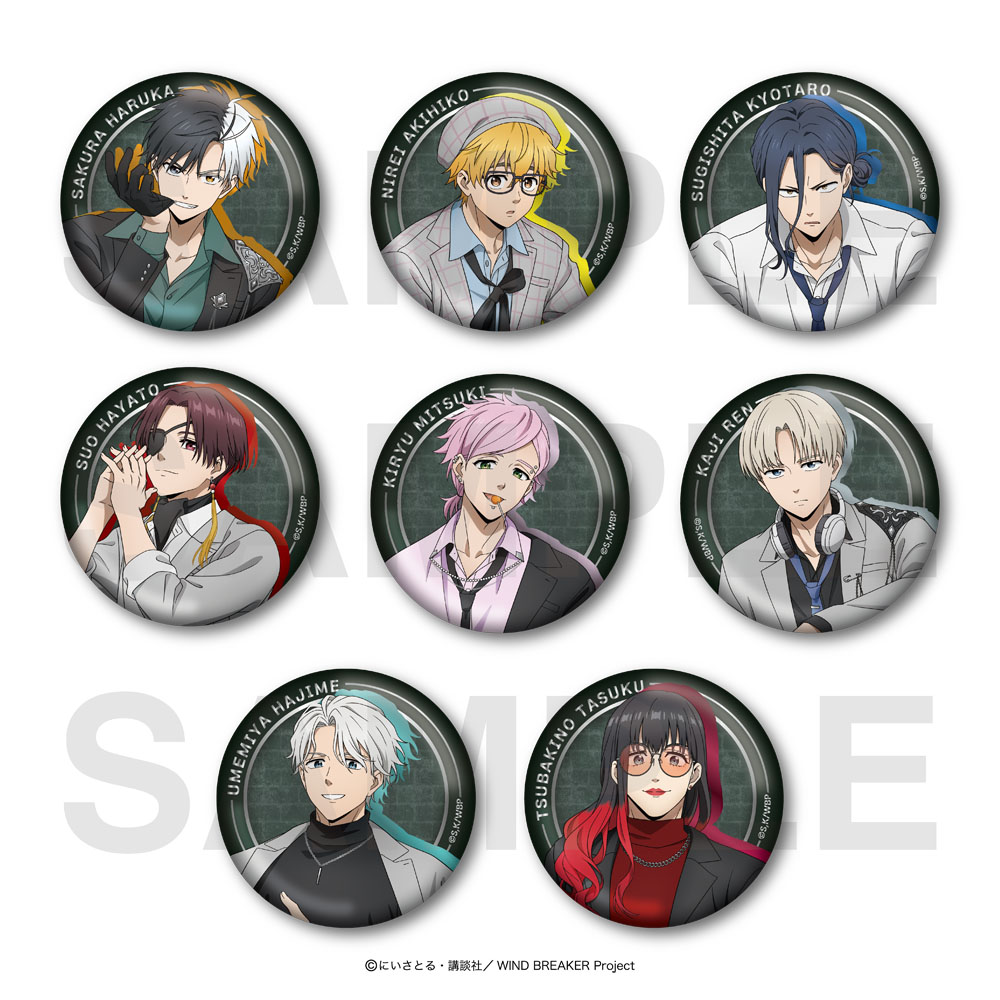 WIND BREAKER_トレーディングメタリック缶バッジ （全8種）　【BOX／8個入り】