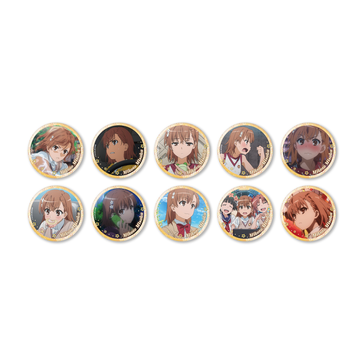 とある科学の超電磁砲T_御坂美琴いっぱい缶バッジ全10種(ブラインド)