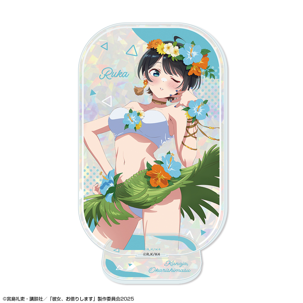 彼女、お借りします_ホログラムアクリルスタンド デザイン03(更科瑠夏)