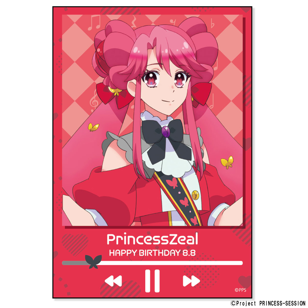 プリンセッション・オーケストラ_バースデーGG3耐ステッカー プリンセス・ジール