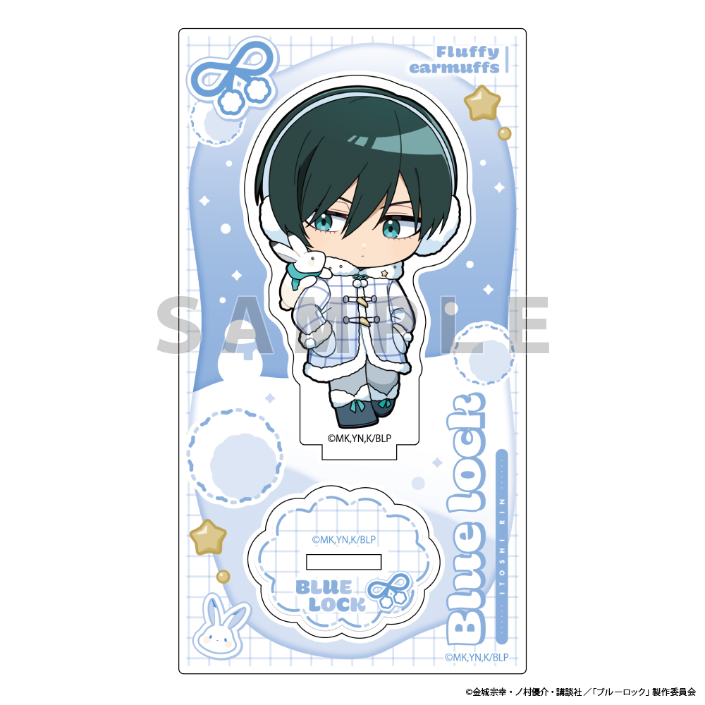 ブルーロック_アクリルスタンド(糸師 凛/ふわふわイヤーマフ)