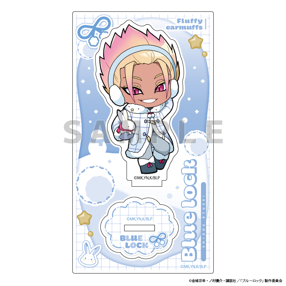 ブルーロック_アクリルスタンド(士道 龍聖/ふわふわイヤーマフ)