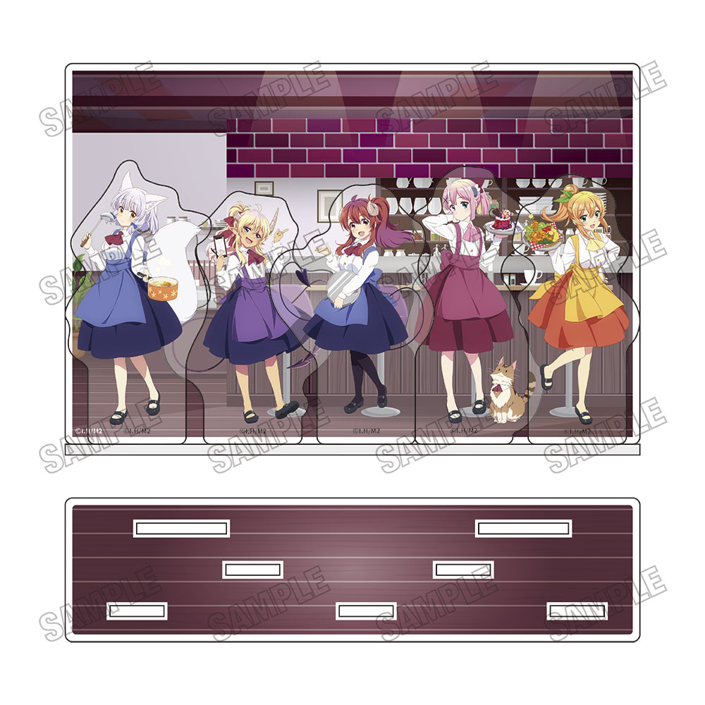 まちカドまぞく 2丁目_描き下ろしアクリルジオラマ【あすら制服ver.】