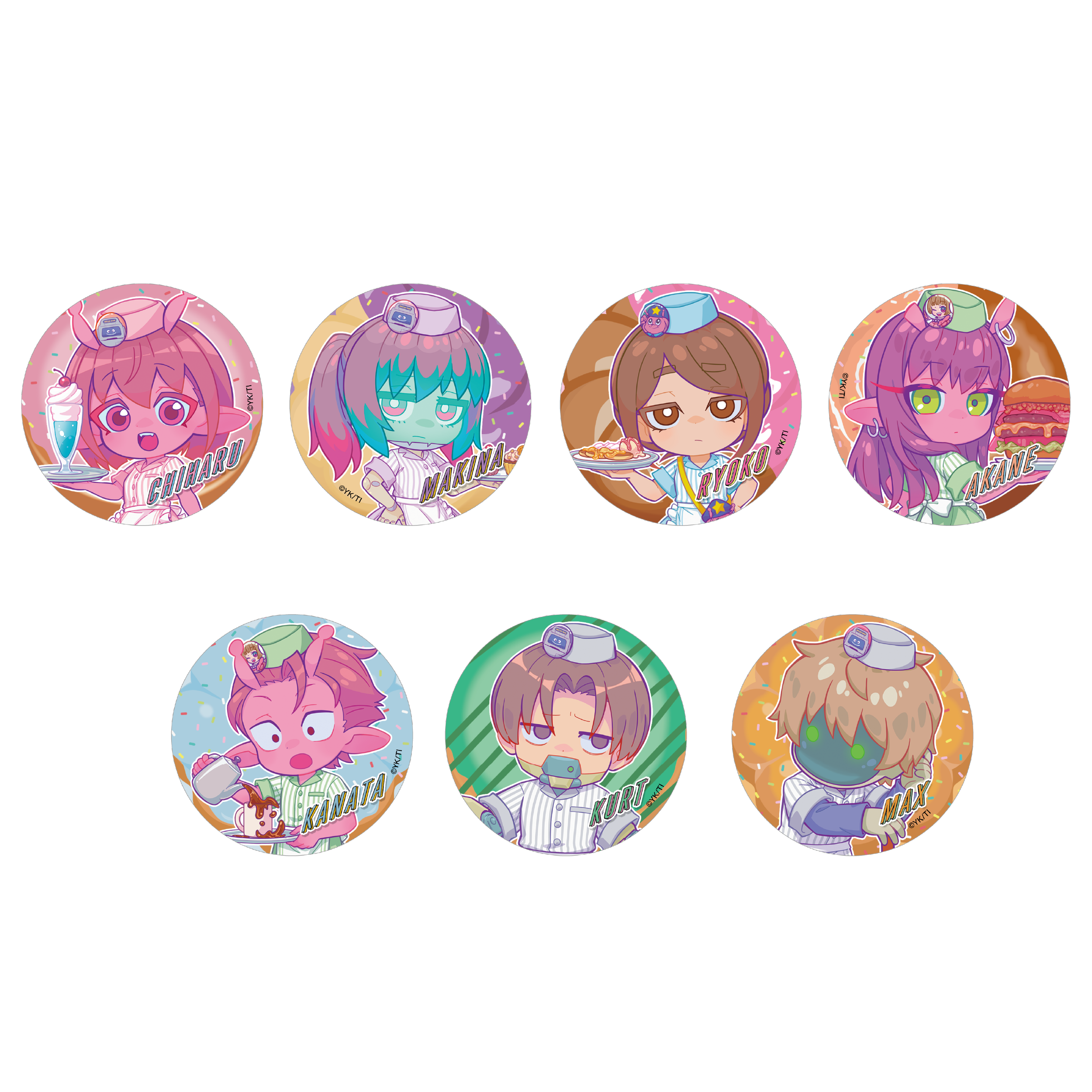 銀河特急 ミルキー☆サブウェイ_キャラバッジコレクション　【BOX／7個入り】