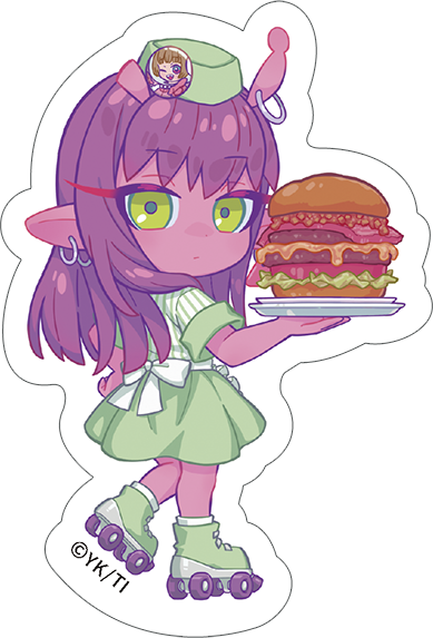 銀河特急 ミルキー☆サブウェイ_ダイカットステッカー／アカネ