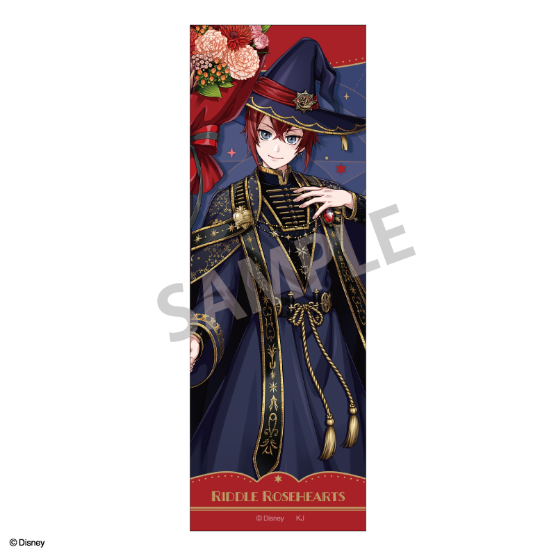 ディズニー ツイステッドワンダーランド_ロングスクエア缶バッジ　リドル・ローズハート／ブルームバースデーver.