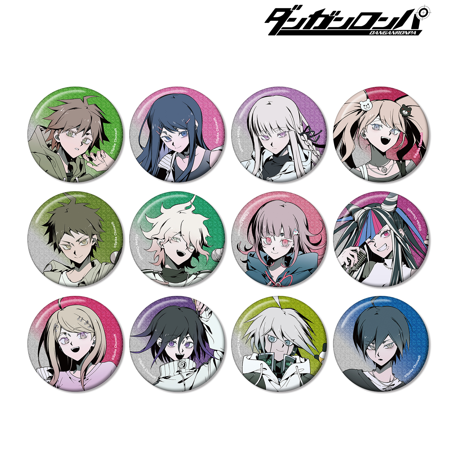 ダンガンロンパシリーズ_しづさんイラスト スポーティルックver. トレーディンググリッター缶バッジ(単位/コンプリートBOX/12パック入り)