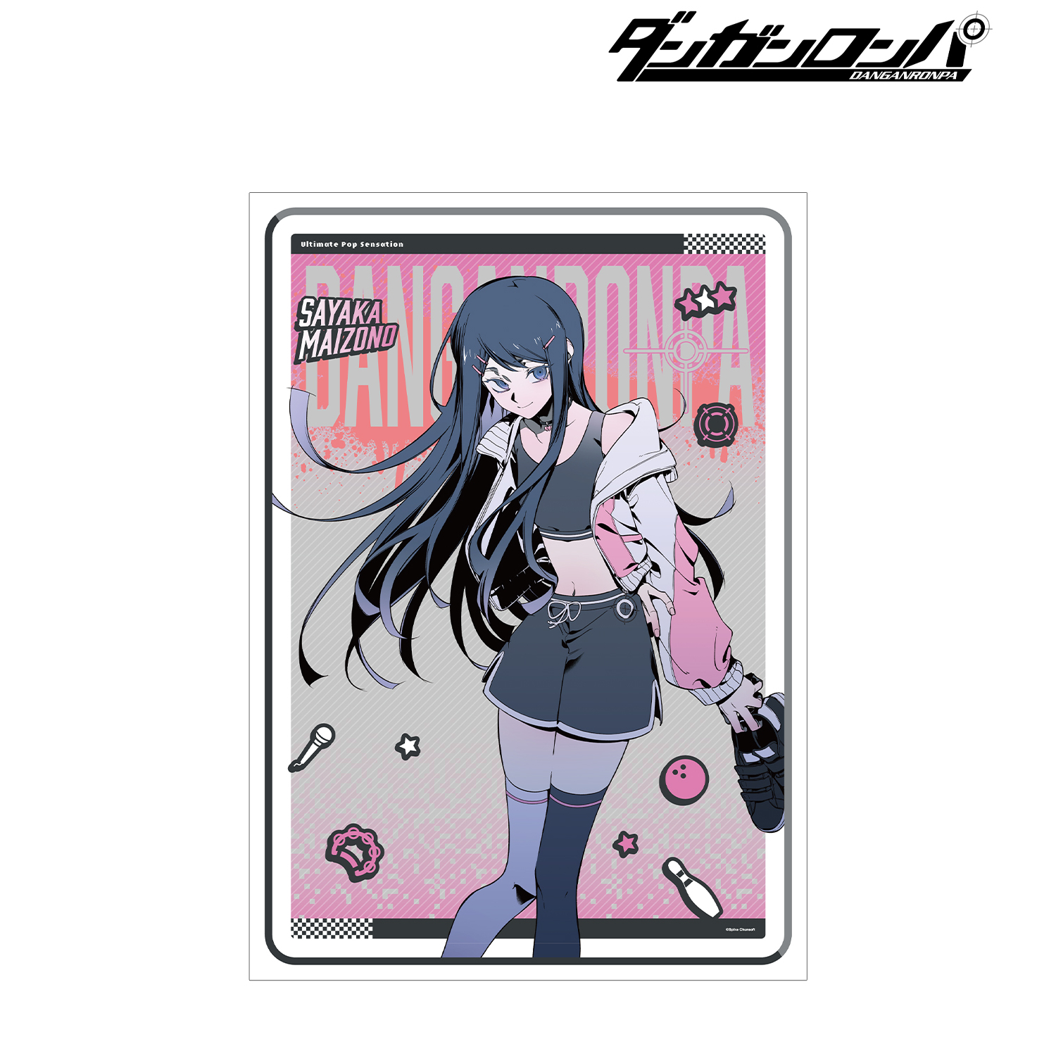 ダンガンロンパシリーズ_しづさんイラスト 舞園さやか スポーティルックver. A3マット加工ポスター