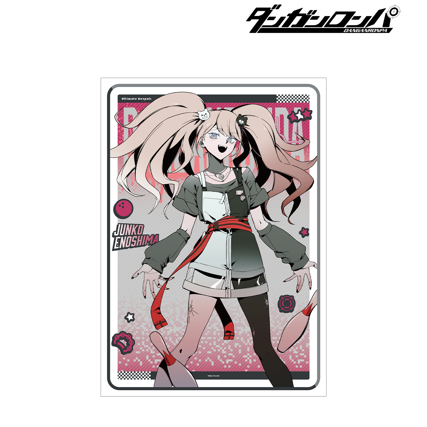 ダンガンロンパシリーズ_しづさんイラスト 江ノ島盾子 スポーティルックver. A3マット加工ポスター